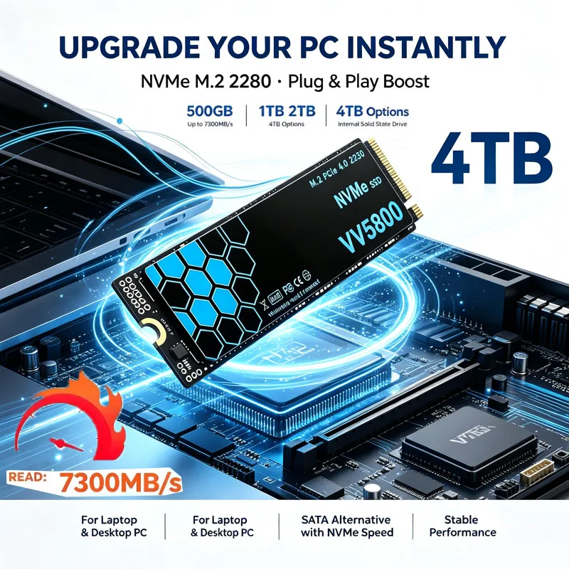 Ssd 500Gb - VV5800 SSD NVMe M.2 7300MB/s Disk