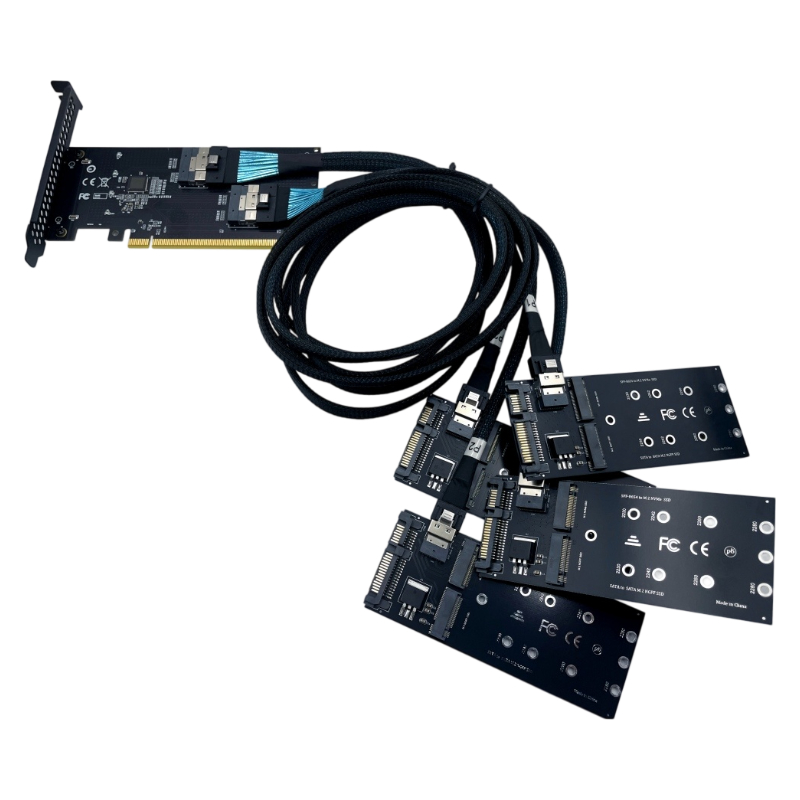 Memory Card Ssd - YENİ PCIe X16 SFF‑8654 SlimSAS -