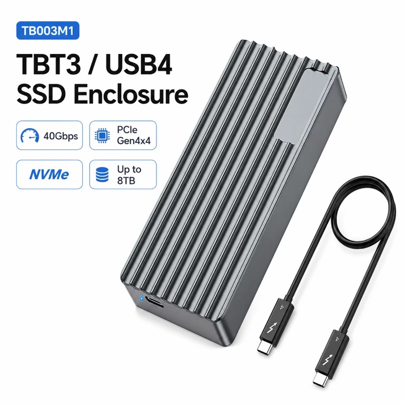 External Ssd - TBT3/USB4 M.2 NVMe SSD Kutusu 40Gbps