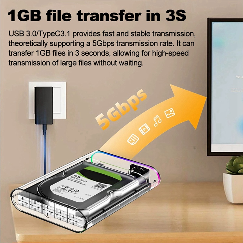 3.5IN HDD/SSD Muhafazası Şeffa - External Ssd incelemesi ve fiyatı